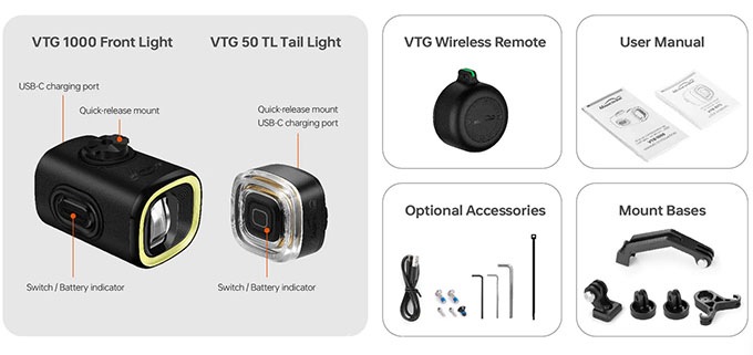 Magic Shine(�ޥ��å����㥤��)��VTG1000��VTG50 COMBO KIT BROMPTON SMART LIGHT SYSTEM