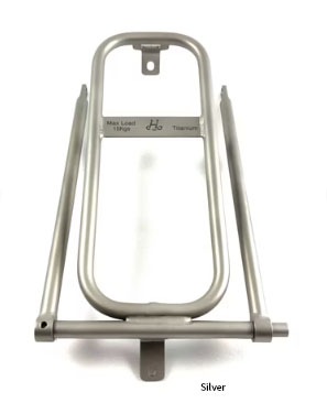 H��H(����������ɥ�����)��Titanium Rear Mini Rack for BROMPTON C Line �����������ꥢ��å� �֥���ץȥ� C Line�� �ڥ��顼��BLACK�ۡ�HH inovation��