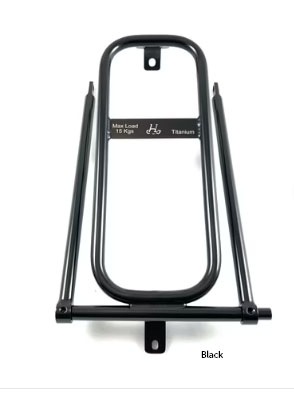 H��H(����������ɥ�����)��Titanium Rear Mini Rack for BROMPTON C Line �����������ꥢ��å� �֥���ץȥ� C Line�� �ڥ��顼��BLACK�ۡ�HH inovation��
