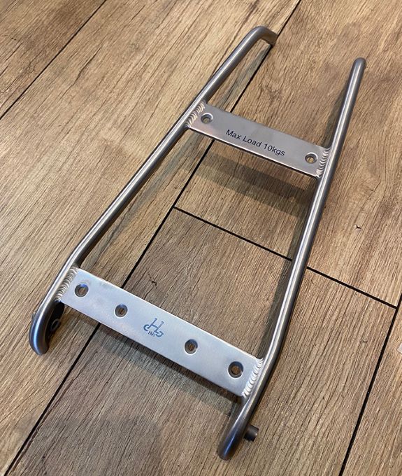H��H(����������ɥ�����)��Titanium Roller Rack for BROMPTON P/T Line �����������ꥢ��å� �֥���ץȥ� P/T Line�� �ڥ��顼��Glossy Silver�ۡ�HH inovation��