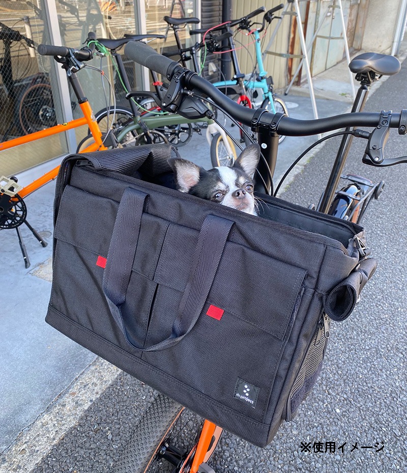rin project��MIZUTANI BICYCLE��BROPET CARRY BAG BLACK�����Хå��ե졼�������