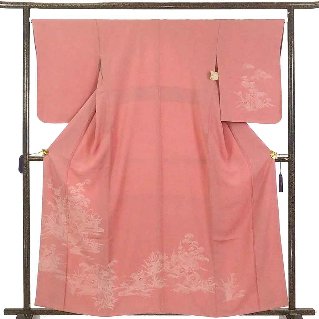 振袖 身丈166.5cm 裄丈64.5cm 正絹 秀品 【中古】（総絞り訪問着の通販  