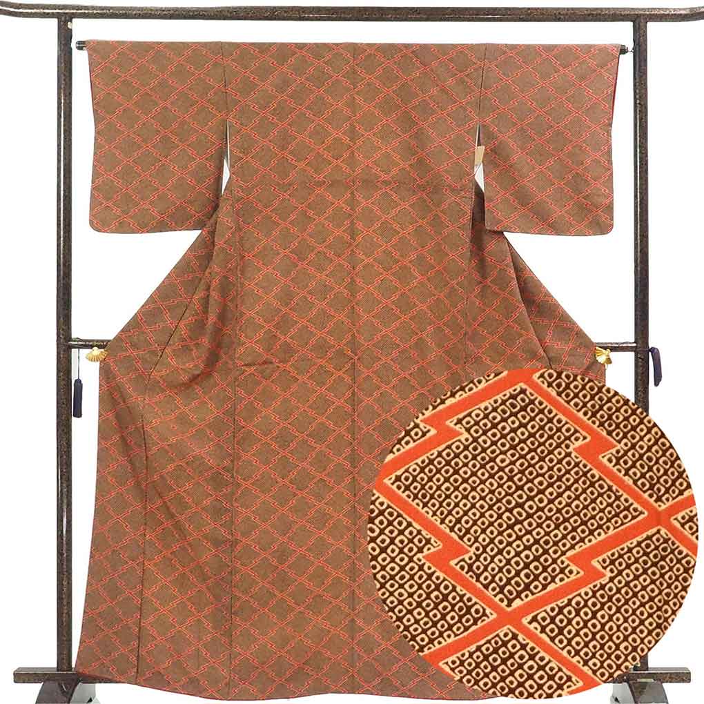 振袖 身丈162cm 裄丈67cm 多彩 正絹 名品 【中古】 