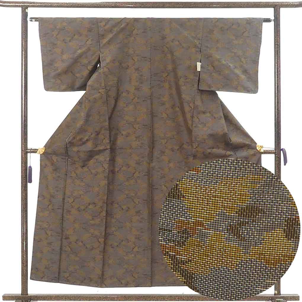 正絹　上品な訪問着　身丈156cm 訪問着 名品 身丈162cm 裄丈66cm 正絹（訪問着 名品 身丈162cm