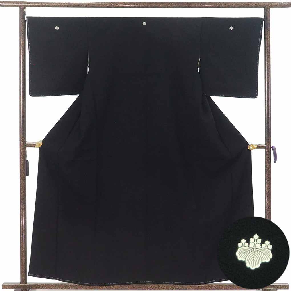 モダンな紬付下げ 正絹着物 トールサイズ裄丈67 裄67cm-69cm未満