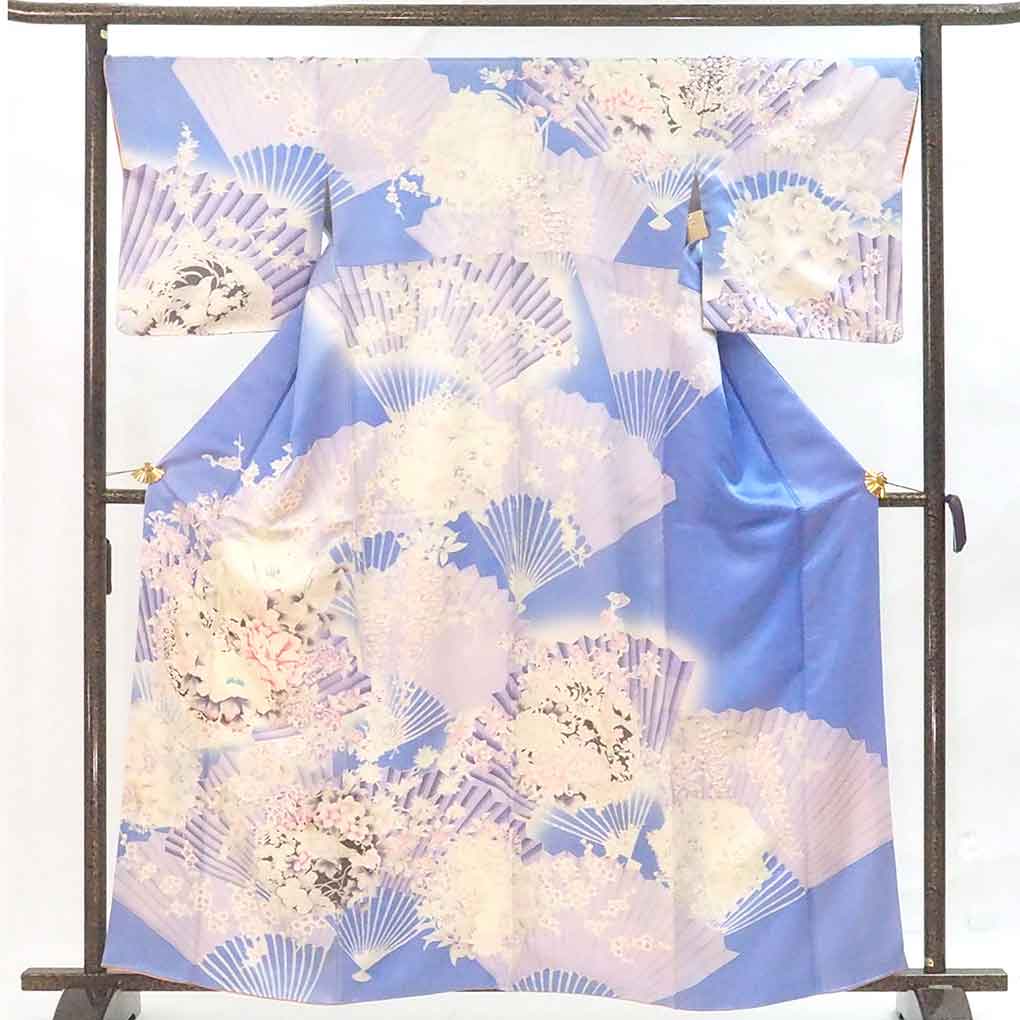 単衣　色無地　紋付　裄67 肩身丈161 居敷当て付き　美品 紋入り | トールサイズのためのリサイクル着物セレクトショップ