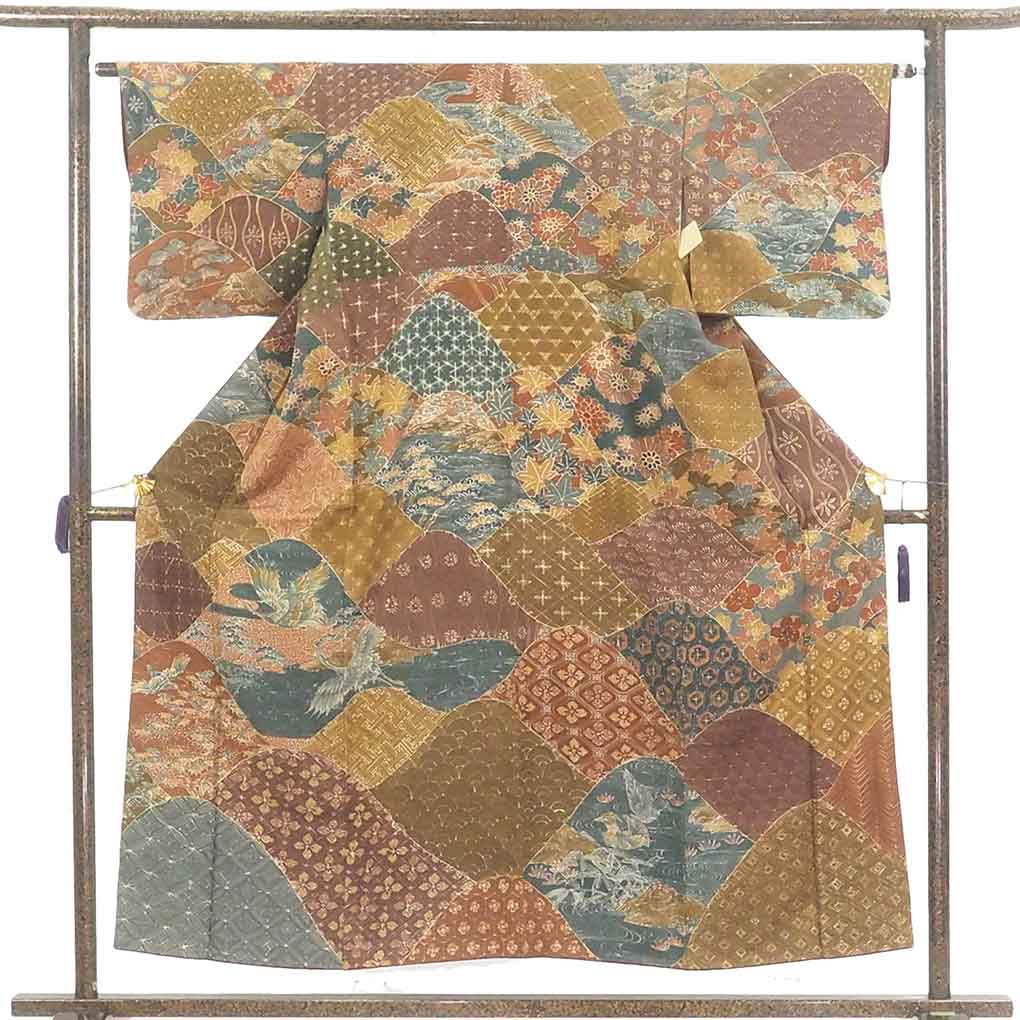 着用可能！美品４点まとめ売り 裄67㌢位 作家物2点 色留袖1点 高級黒留袖レンタル】t-603 山口美術織物謹製・鳳凰柄の総刺繍 L