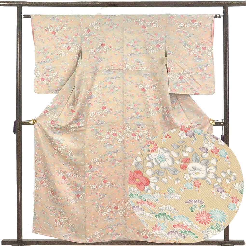 蝶々訪問着フルセット　身丈150cm 裄丈63cm 蝶々訪問着フルセット 身丈150cm 裄丈63cm 訪問着 身丈154cm 裄丈