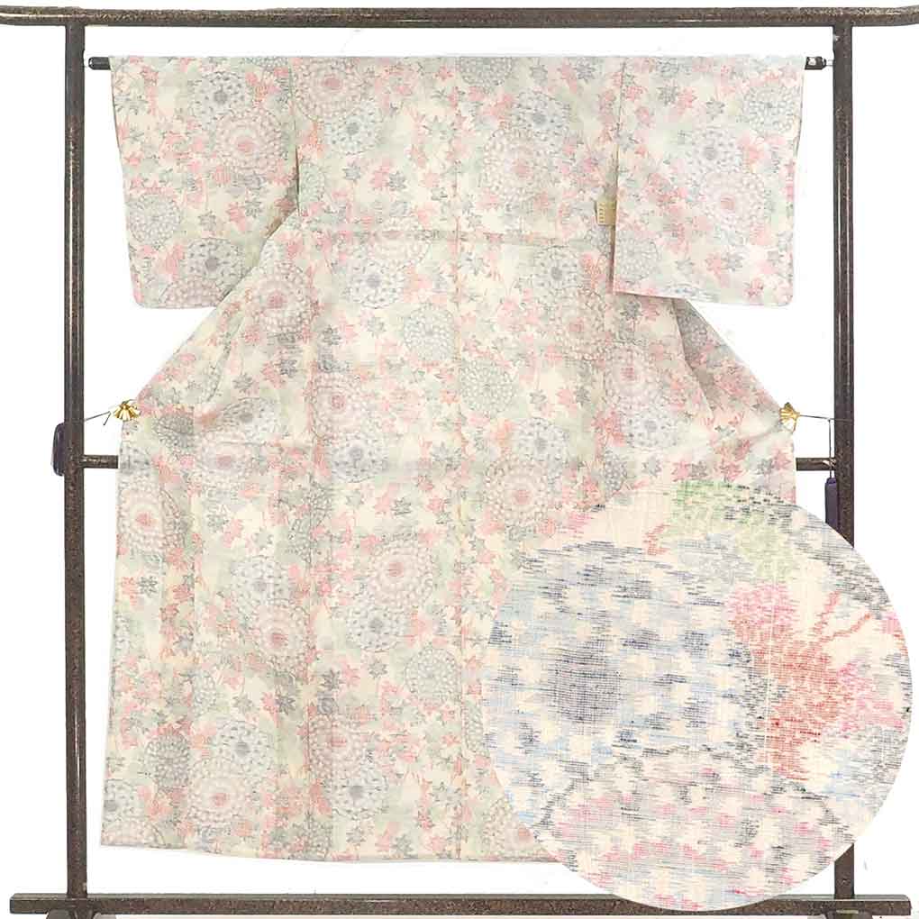 NA540アンティーク子供着物 着丈98センチ裄丈45センチ袖丈58センチ 裄63cm-65cm未満