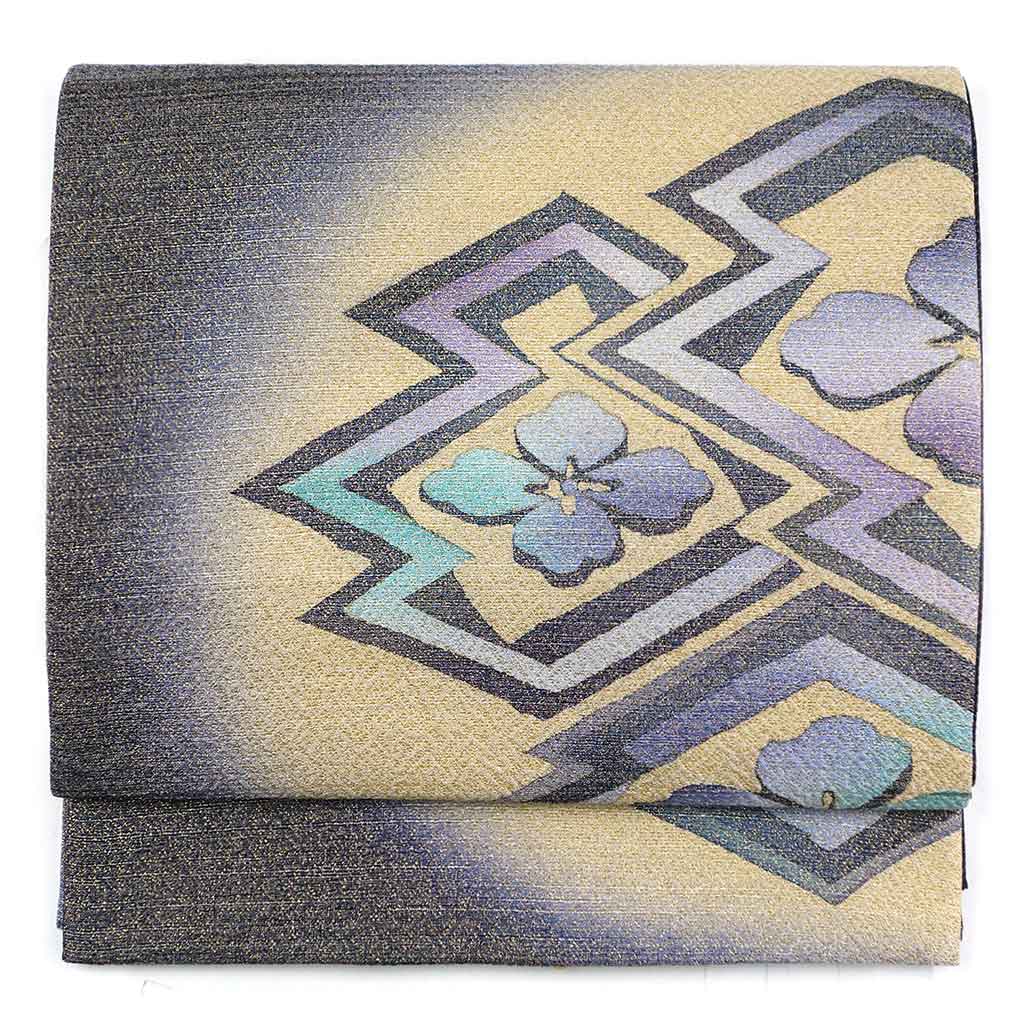 専用帯2197 1410 二本セット●三越扱い 高級 正絹 亀甲宝尽文 六通袋帯 袋帯 中古 リサイクル 正絹 フォーマル 仕立て上がり 六通 鳳凰