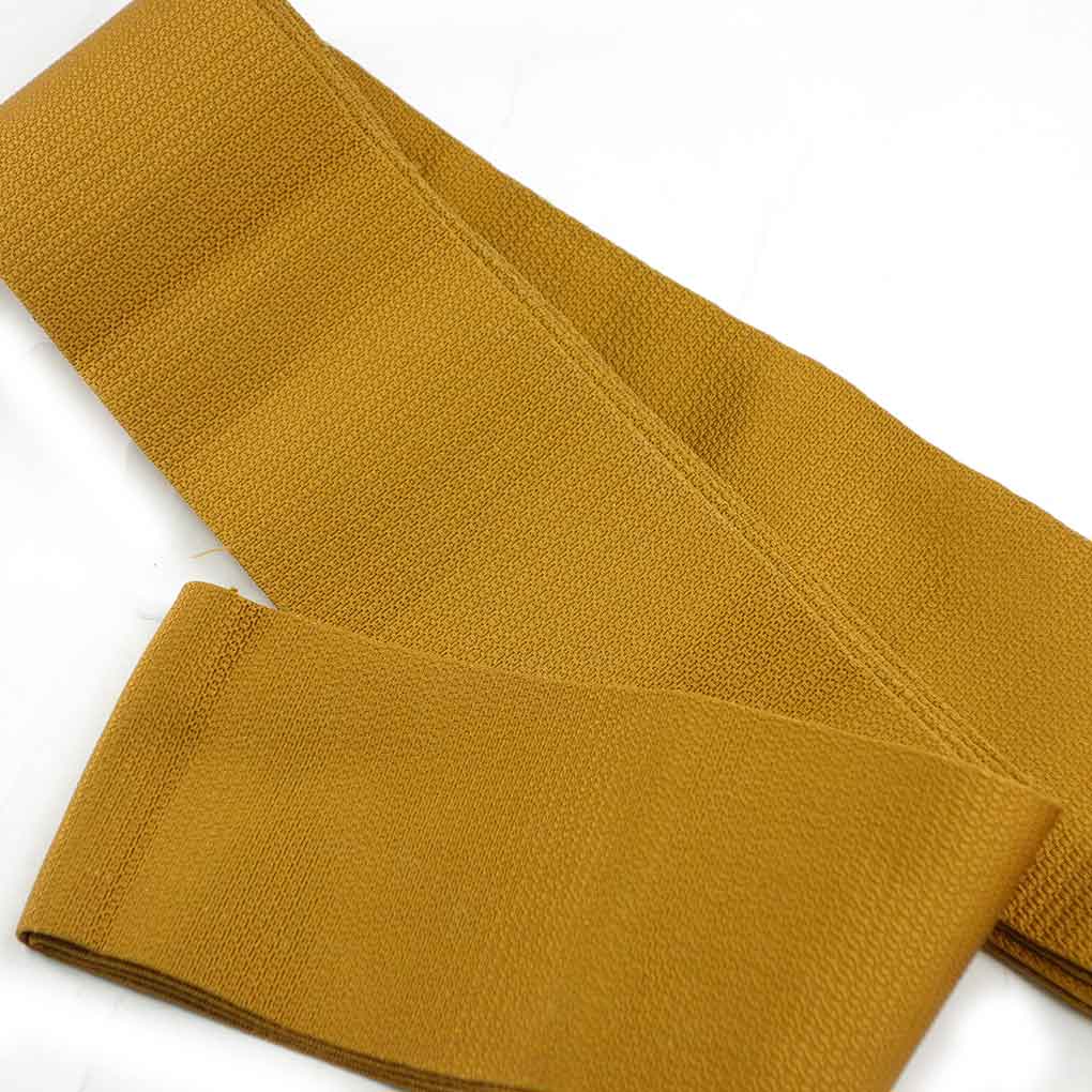 角帯 リサイクル帯 帯幅9.5cm 長さ412cm メンズ 無地 正絹（シルク）ブラウン 美品 リメイク リユース【ランクA】