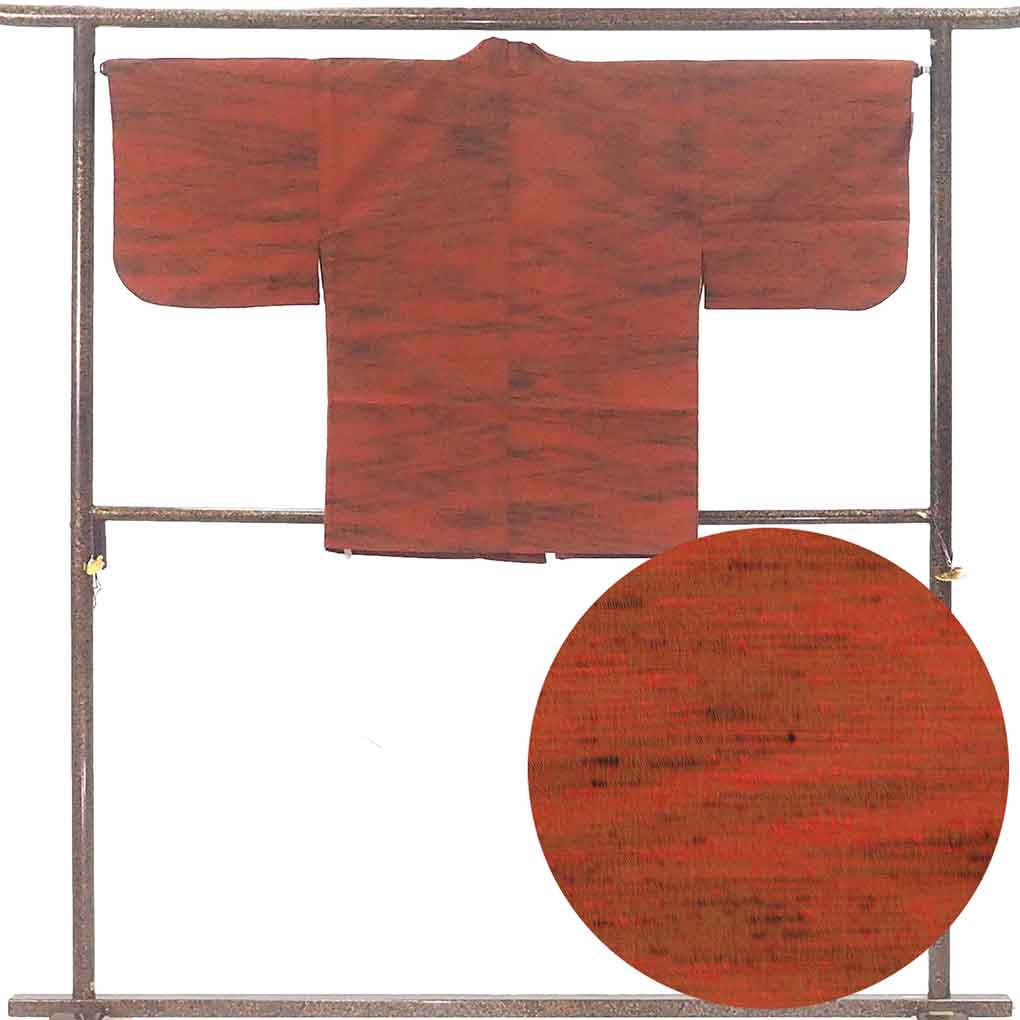 コート リサイクル着物 コート丈81cm 裄66cm 袖丈42cm 袖幅34cm レディース 袷 ぼかし 裄長 裄M-Lサイズ 秋冬春用 ポリエステル ブラウン 美品 リメイク リユース【ランクA】