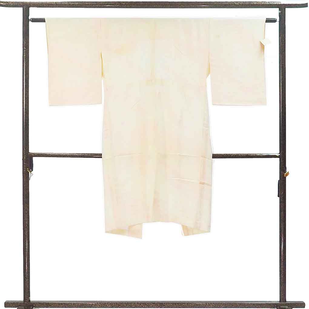 長襦袢 リサイクル着物 襦袢丈116cm 裄60cm 袖丈48cm 袖幅30cm レディース 胴抜袖無双 ぼかし 裄SS-Sサイズ 秋冬春用 正絹（シルク）ピンク 難有り リメイク リユース【ランクC】