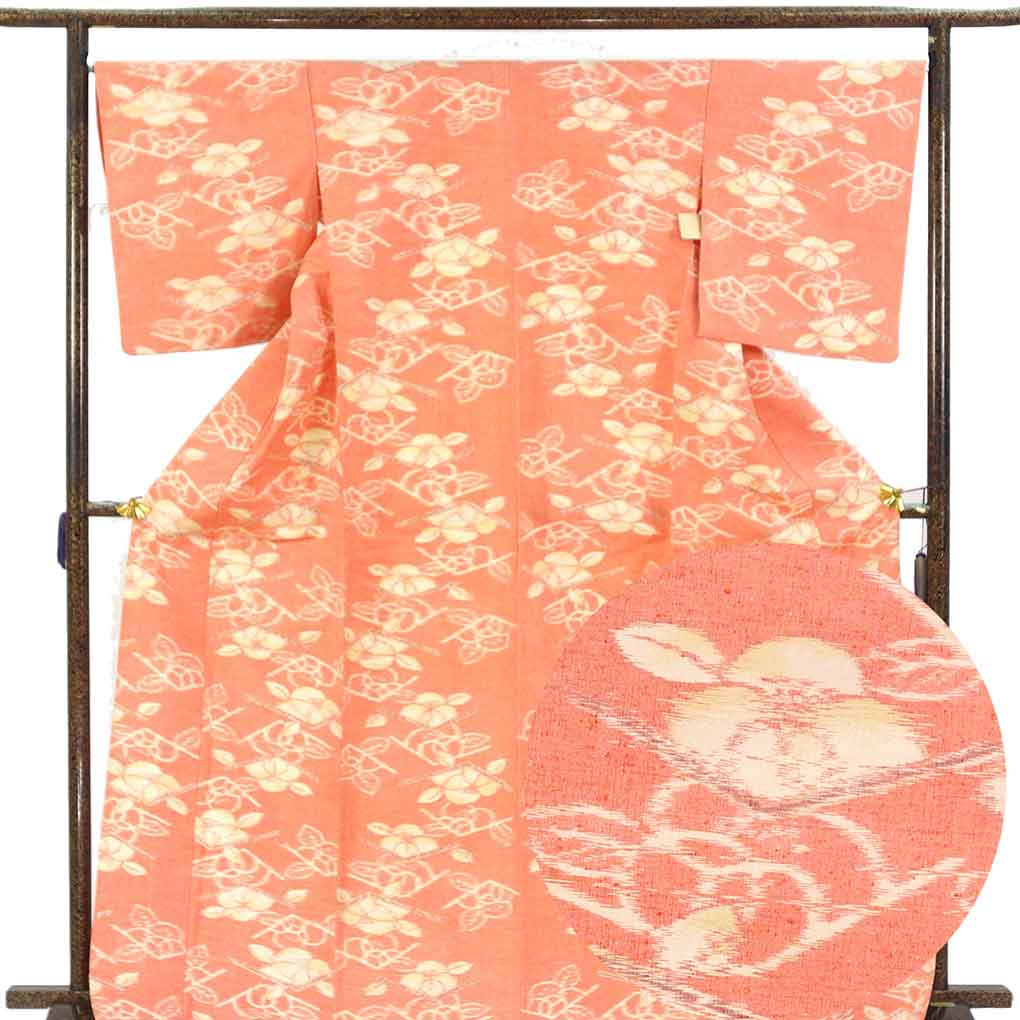 【未使用】裄長 トールサイズ 訪問着　裄67cm 松文様 貝合わせ 八掛共布 裄67cm〜69cmの着物通販｜呉服のきくや｜裄長め・トールサイズの格安着物