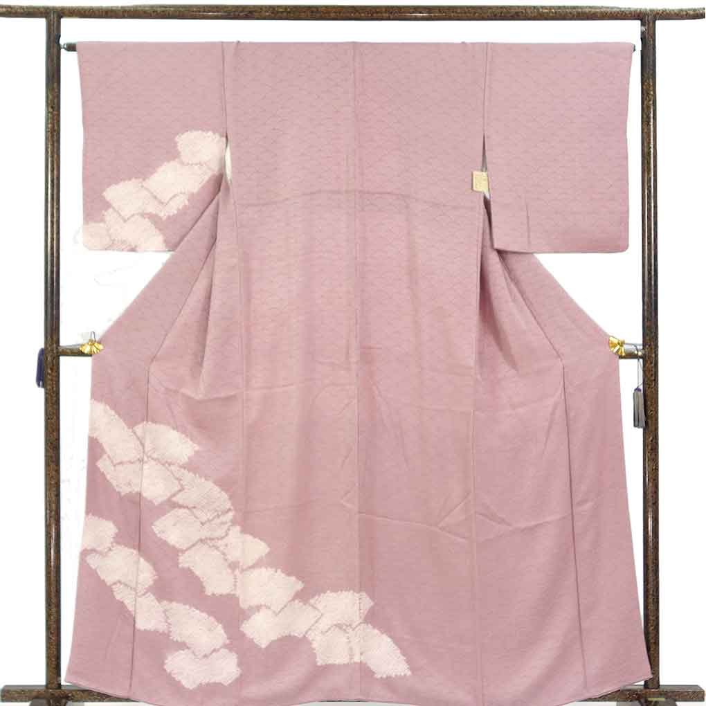 【未使用】裄長 トールサイズ 訪問着　裄67cm 松文様 貝合わせ 八掛共布 裄67cm〜69cmの着物通販｜呉服のきくや｜裄長め・トールサイズの格安着物