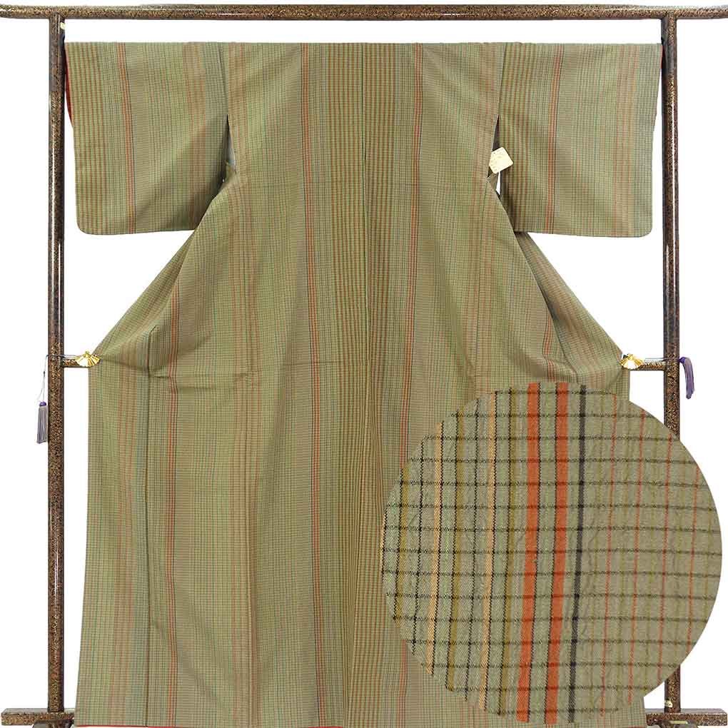 【未使用】裄長 トールサイズ 訪問着　裄67cm 松文様 貝合わせ 八掛共布 裄67cm〜69cmの着物通販｜呉服のきくや｜裄長め・トールサイズの格安着物