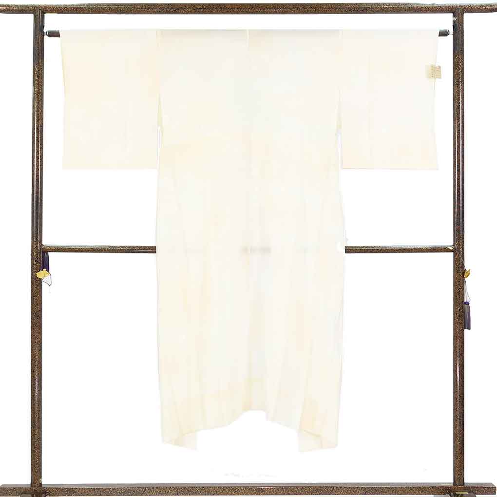 長襦袢 リサイクル着物 襦袢丈138cm 裄63cm 袖丈49cm 袖幅32cm レディース 胴抜袖無双 扇面 裄Mサイズ 秋冬春用 正絹（シルク）ピンク 未使用品 リメイク リユース【ランクS】