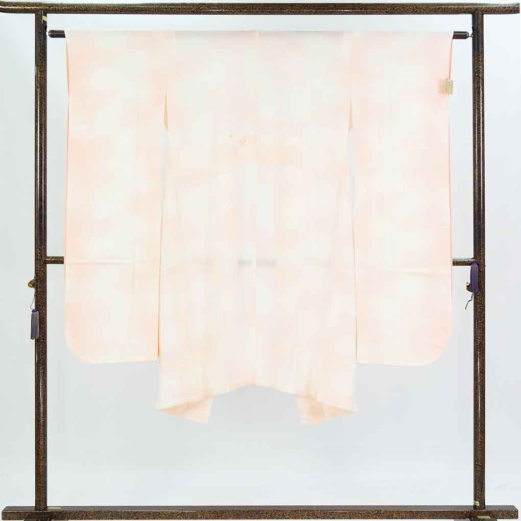 振袖と長襦袢セット リサイクル着物 身丈158cm 裄63cm 前幅24cm 後幅30cm 袖丈108cm 袖幅32cm レディース 袷 花柄 裄Mサイズ 秋冬春用 正絹(シルク)パープル やや難 リメイク リユース【ランクB】