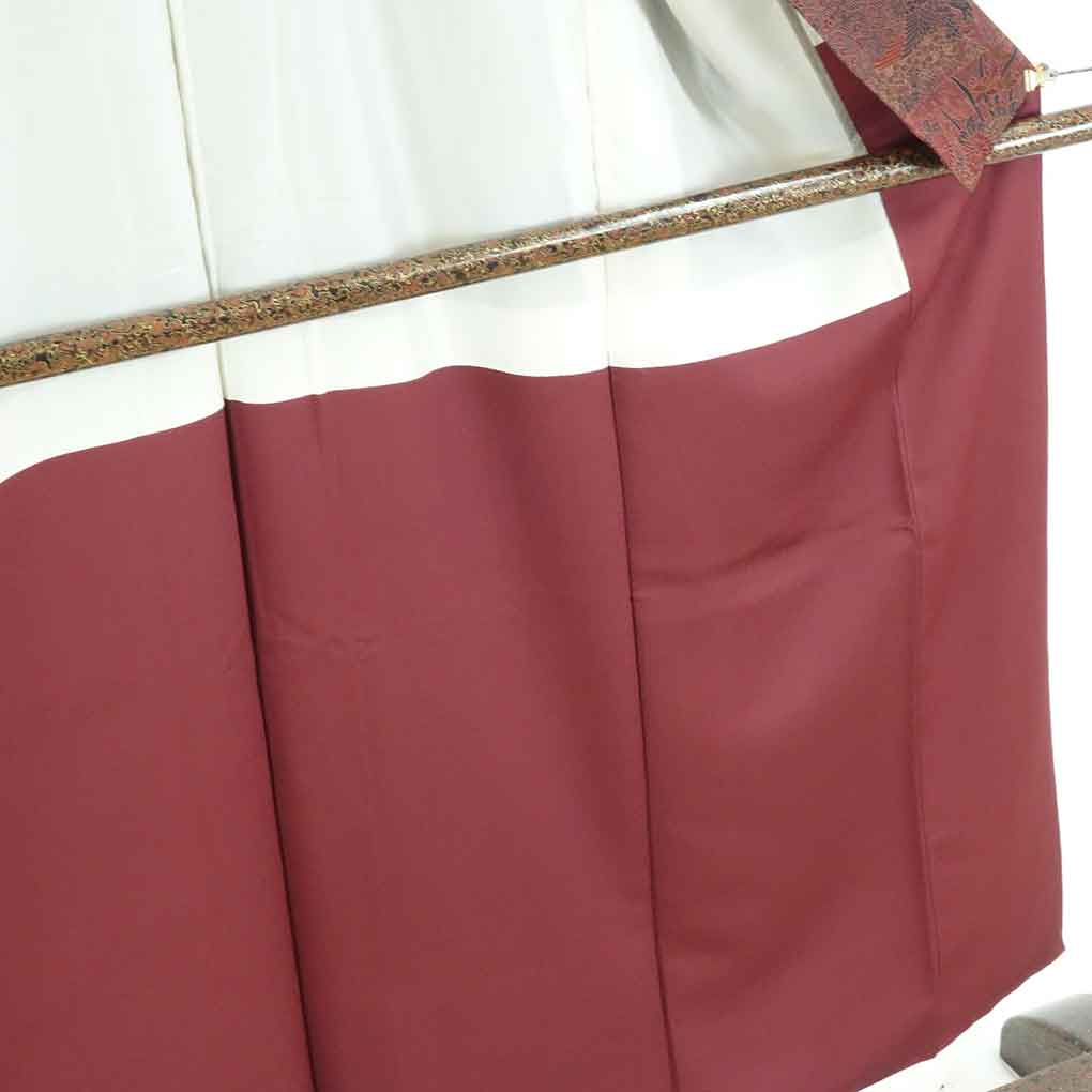 【セール対象品】リサイクル着物 小紋正絹茶色地花柄袷小紋着物 レディース 秋冬春用 シルク ブラウン 裄Mサイズ身丈155cm 裄64cm 前幅22.5cm 後幅30cm 袖丈49cm【ランクA】