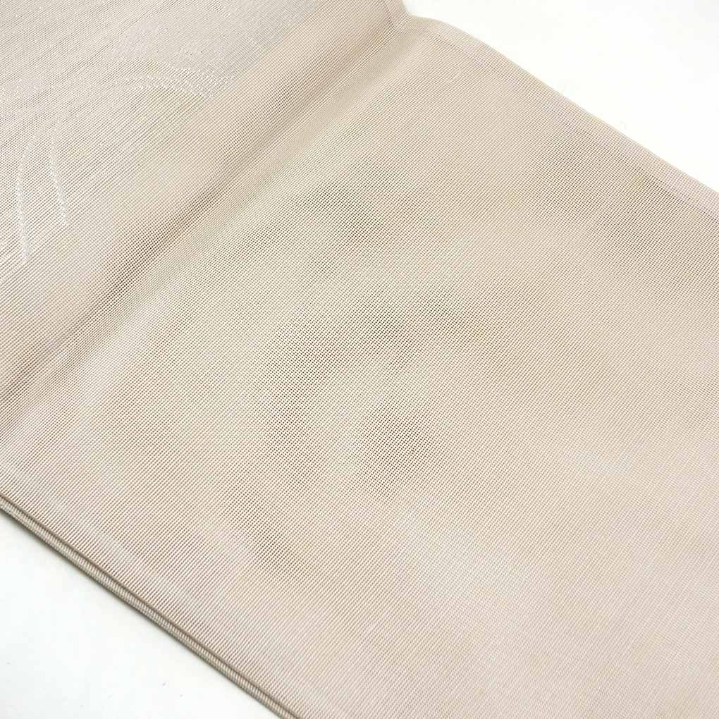 袋帯 リサイクル帯 幅31cm 長さ447cm レディース 抽象柄 夏用 正絹（シルク）ブラウン 未使用品 リメイク リユース【ランクS】