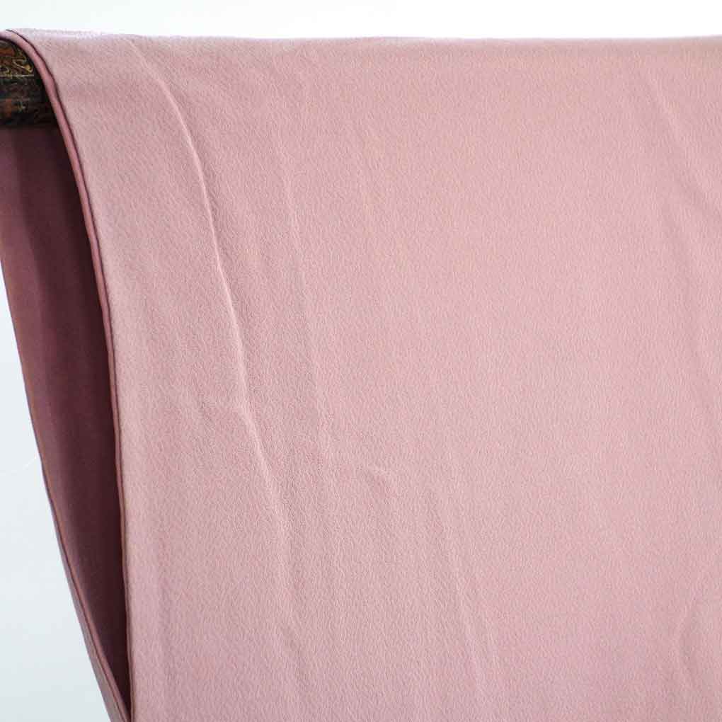 訪問着 リサイクル着物 身丈155cm 裄63cm 前幅24cm 後幅29cm 袖丈48cm 袖幅32cm レディース 袷 扇面 裄Mサイズ 秋冬春用 正絹（シルク）パープル やや難 リメイク リユース【ランクB】