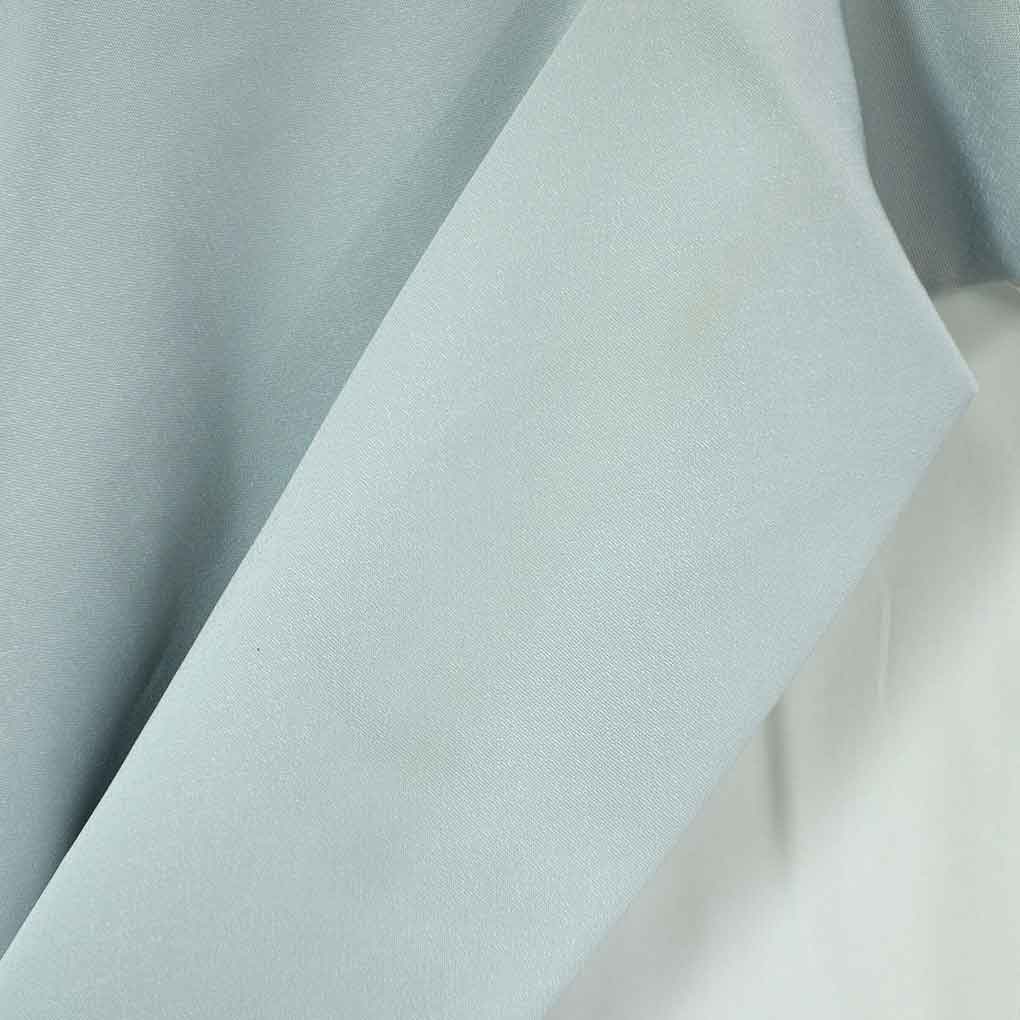 訪問着 リサイクル着物 身丈156cm 裄63cm 前幅24cm 後幅28.5cm 袖丈45cm 袖幅33cm レディース 袷 松竹梅 裄Mサイズ 秋冬春用 正絹（シルク）ブルー 美品 リメイク リユース【ランクA】