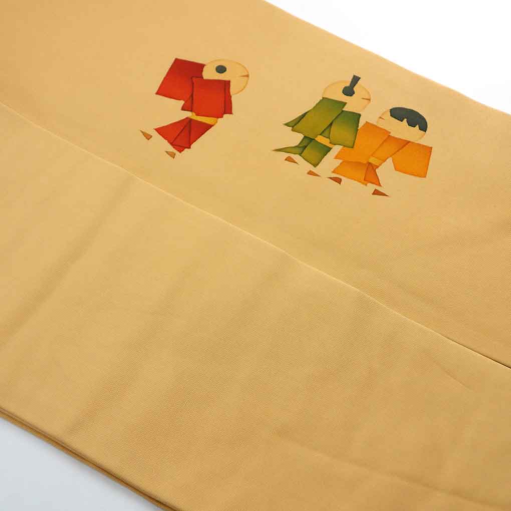 名古屋帯 リサイクル帯 幅31cm 長さ370cm レディース 童 秋冬春用 正絹(シルク)ブラウン 美品 塩瀬 リメイク リユース【ランクA】
