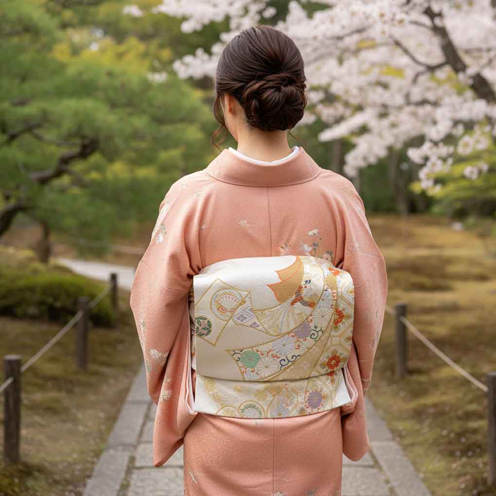 袋帯 リサイクル帯 幅30cm 長さ444cm レディース 束ね熨斗 秋冬春用 正絹(シルク)シルバー 美品 リメイク リユース【ランクA】