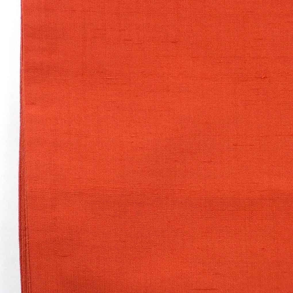袋帯 リサイクル帯 幅31cm 長さ456cm レディース 無地 秋冬春用 正絹(シルク)レッド 美品 結城紬 リメイク リユース【ランクA】