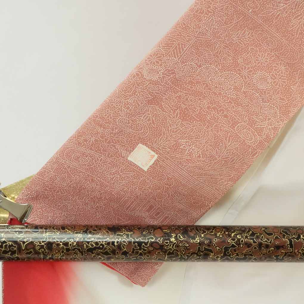 【在庫処分】リサイクル着物 小紋正絹ローズ地袷江戸小紋着物レディース【裄Mサイズ】【ランクB】