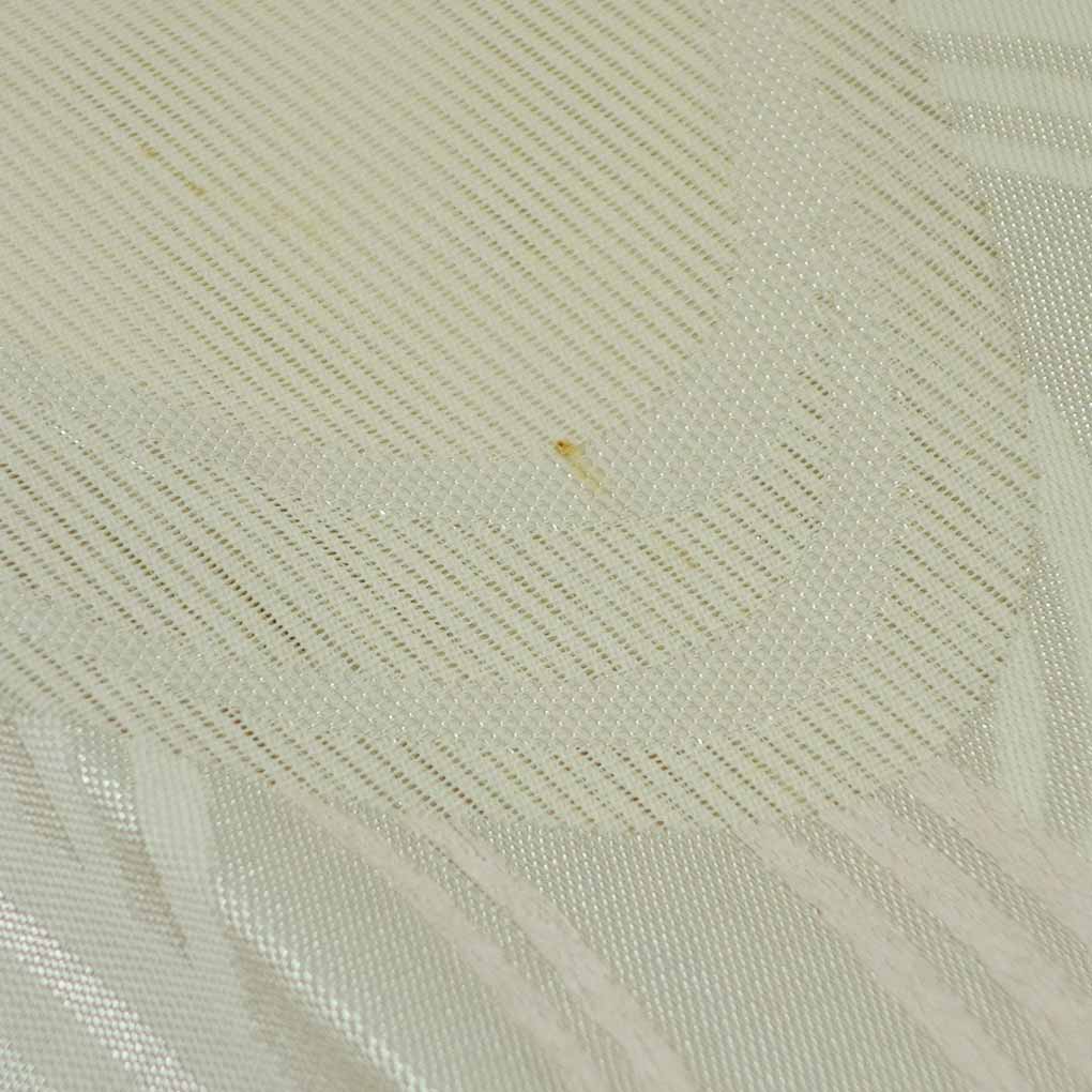 袋帯 リサイクル帯 幅31cm 長さ440cm レディース 波頭 夏用 正絹（シルク）ホワイト やや難 リメイク リユース【ランクB】