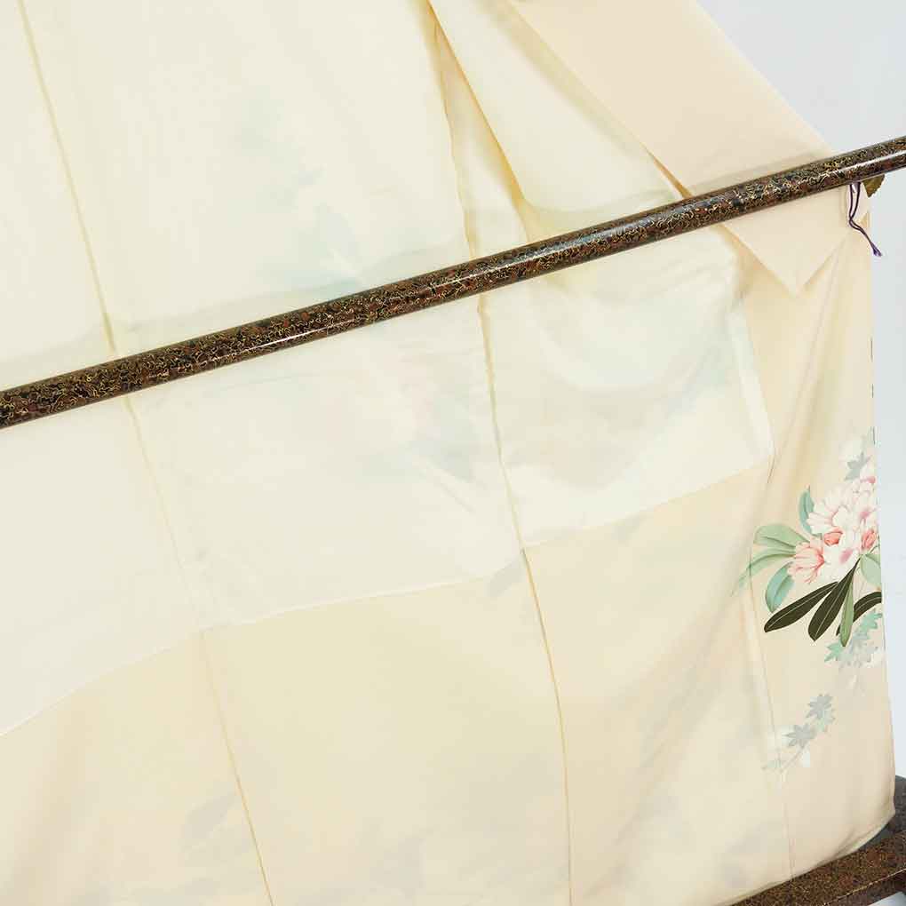 訪問着 リサイクル着物 身丈165cm 裄68cm 前幅25cm 後幅30cm 袖丈56cm 袖幅35cm レディース 袷 花柄 裄長 裄Lサイズ 秋冬春用 正絹(シルク)ピンク トールサイズ 美品 作家もの リメイク リユース【ランクA】