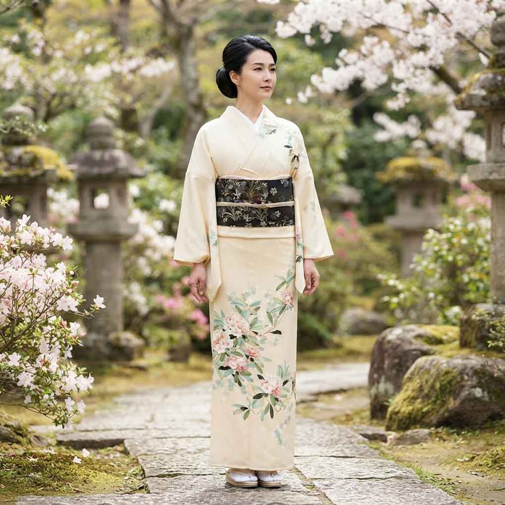 訪問着 リサイクル着物 身丈165cm 裄68cm 前幅25cm 後幅30cm 袖丈56cm 袖幅35cm レディース 袷 花柄 裄長 裄Lサイズ 秋冬春用 正絹(シルク)ピンク トールサイズ 美品 作家もの リメイク リユース【ランクA】