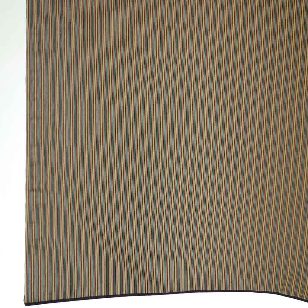 男物着物 リサイクル着物 身丈137cm 裄68cm 前幅24cm 後幅30cm 袖丈50cm 袖幅34cm メンズ 袷 縞 裄長 裄Lサイズ 秋冬春用 正絹（シルク）ブラウン 美品 リメイク リユース【ランクA】