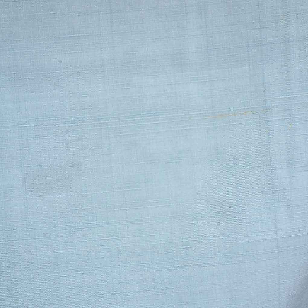 紬 リサイクル着物 身丈160cm 裄63cm 前幅25cm 後幅31cm 袖丈49cm 袖幅32.5cm レディース 袷 無地 裄Mサイズ 秋冬春用 正絹(シルク)ブルー やや難 リメイク リユース【ランクB】