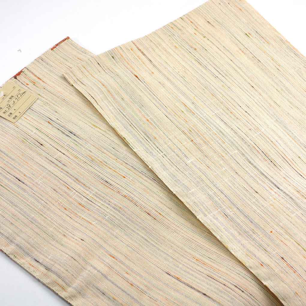 名古屋帯 リサイクル帯 幅28cm 長さ352cm レディース 花柄 秋冬春用 正絹(シルク)ベージュ 美品 リメイク リユース【ランクA】