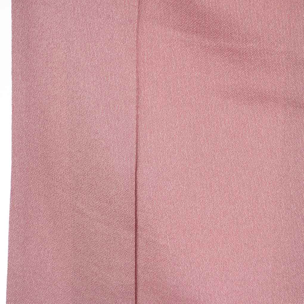 小紋 リサイクル着物 身丈158cm 裄64cm 前幅23cm 後幅28.5cm 袖丈47cm 袖幅33cm レディース 袷 万筋 裄Mサイズ 秋冬春用 正絹（シルク）ピンク 美品 リメイク リユース【ランクA】