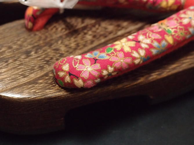 【子供用下駄】女児用下駄 ゲタ 祭用履物 祭り用靴 雪駄 サンダル 草履 18cm（17～18cm用） 送料別途 あす楽【新品】