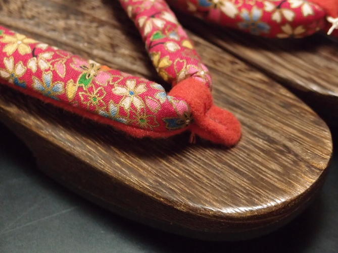 【子供用下駄】女児用下駄 ゲタ 祭用履物 祭り用靴 雪駄 サンダル 草履 18cm（17～18cm用） 送料別途 あす楽【新品】