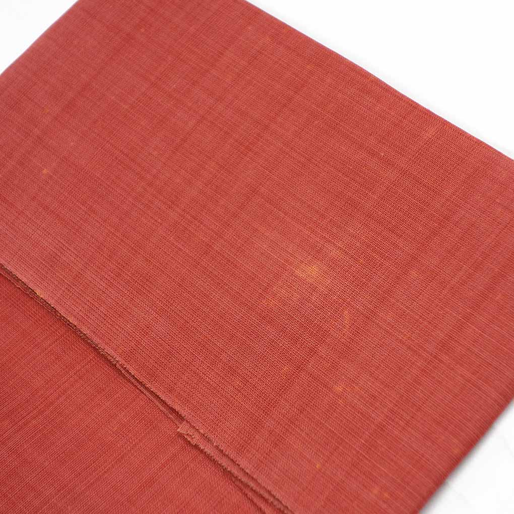 名古屋帯 リサイクル帯 幅30.5cm 長さ361cm レディース 抽象柄 夏用 正絹(シルク)レッド やや難 リメイク リユース【ランクB】