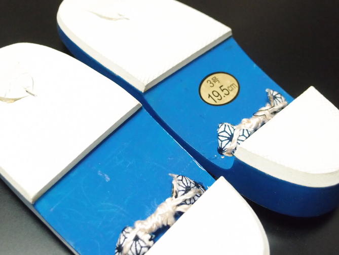 【子供用下駄】男児用下駄 ゲタ 祭用履物 祭り用靴 雪駄 サンダル 草履 19.5cm（18.5～19.5cm用）あす楽【新品】