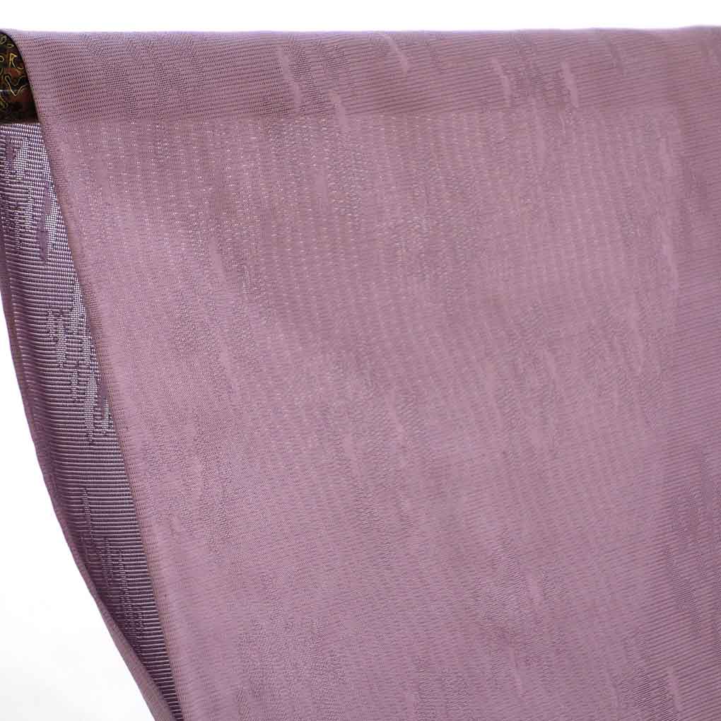 色無地 リサイクル着物 身丈157cm 裄61cm 前幅24cm 後幅29cm 袖丈47cm 袖幅30.5cm レディース 無地 裄Sサイズ 夏用 正絹（シルク）パープル 難有り リメイク リユース【ランクC】