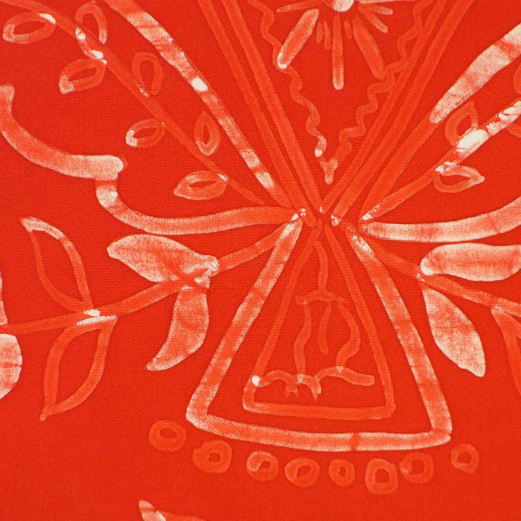 名古屋帯 リサイクル帯 幅31cm 長さ345cm レディース 花柄 秋冬春用 正絹（シルク）オレンジ 美品 リメイク リユース【ランクA】