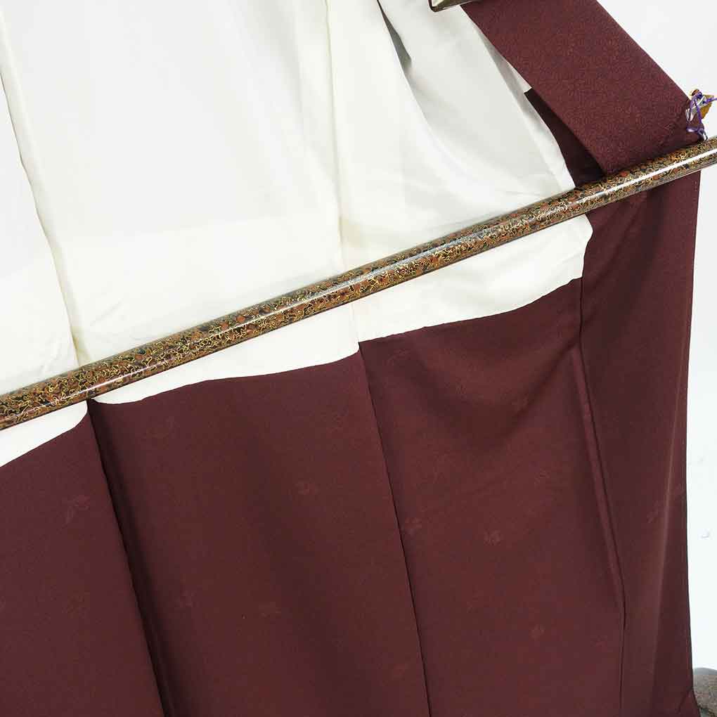 付下 リサイクル着物 身丈160cm 裄66cm 前幅24.5cm 後幅30.5cm 袖丈56cm 袖幅34cm レディース 袷 貝桶 裄長 裄M-Lサイズ 秋冬春用 正絹（シルク）パープル 未使用品 リメイク リユース【ランクS】