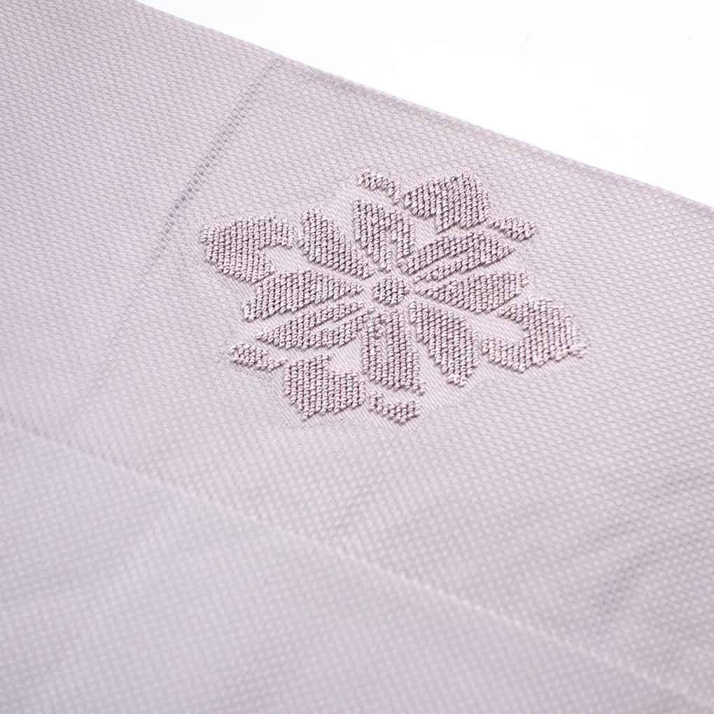 名古屋帯 リサイクル帯 幅31cm 長さ360cm レディース 相良刺繍 秋冬春用 正絹(シルク)パープル 美品 リメイク リユース【ランクA】