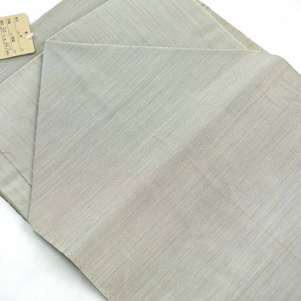 名古屋帯 リサイクル帯 幅30cm 長さ367cm レディース 花柄 秋冬春用 正絹(シルク)ネイビー やや難 リメイク リユース【ランクB】