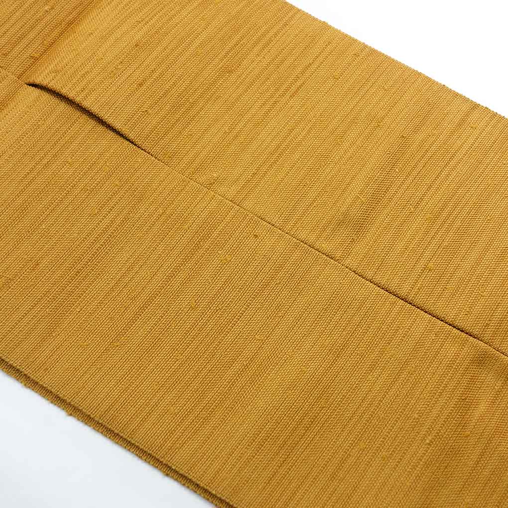 名古屋帯 リサイクル帯 幅30.5cm 長さ350cm レディース 無地 秋冬春用 正絹（シルク）ブラウン 美品 リメイク リユース【ランクA】