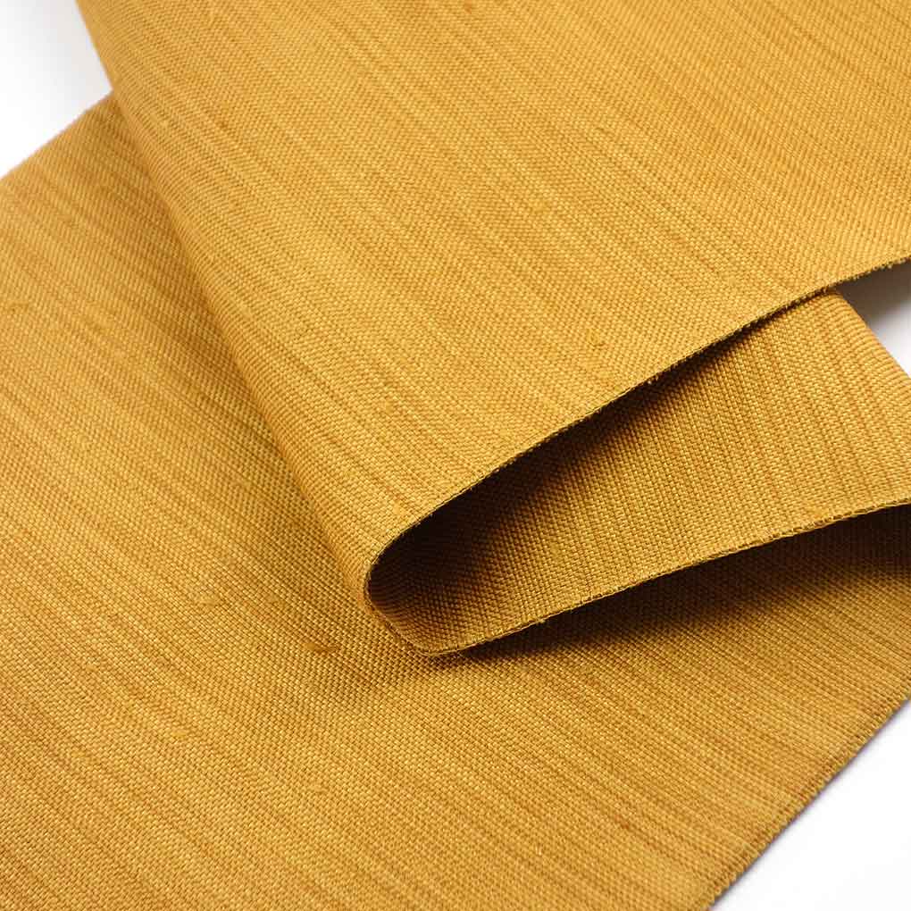 名古屋帯 リサイクル帯 幅30.5cm 長さ350cm レディース 無地 秋冬春用 正絹（シルク）ブラウン 美品 リメイク リユース【ランクA】