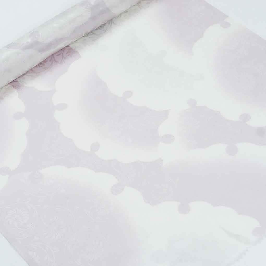 【仕立代込み】家庭で洗える正絹長襦袢「ふるるん」・家庭で手洗いできて清潔です。完全フルオーダー仕立て、送料無料でお届けいたします。カジュアルフォーマル兼用でお使い頂けます。【紫地・雪輪】