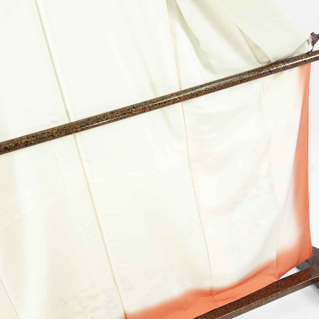 訪問着 リサイクル着物 身丈161cm 裄64cm 前幅24cm 後幅30cm 袖丈49cm 袖幅33cm レディース 袷 花柄 裄Mサイズ 秋冬春用 正絹（シルク）グリーン やや難 峰山和生 リメイク リユース【ランクB】